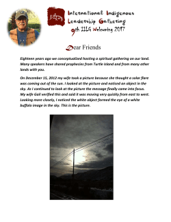 th IILG Welcoming 2017 - International Indigenous Leadership