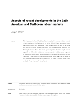 Aspects of recent developments in the Latin American and
