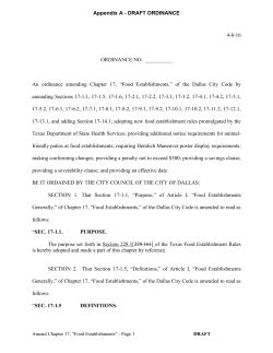 4-8-16 ORDINANCE NO. ______ An ordinance