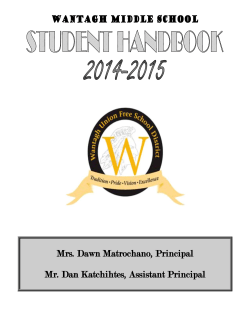 Mrs. Dawn Matrochano, Principal Mr. Dan