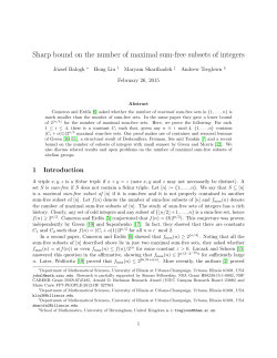 Sharp bound on the number of maximal sum