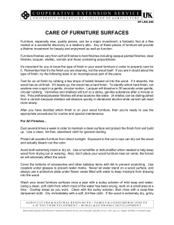 Care of Furniture Surfaces