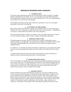 BEDNARCIK BEGINNING BAND HANDBOOK