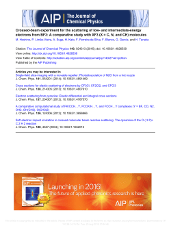 Crossed-beam experiment for the scattering of low
