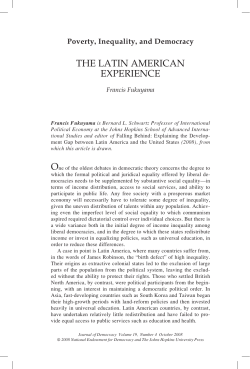 The laTin american experience
