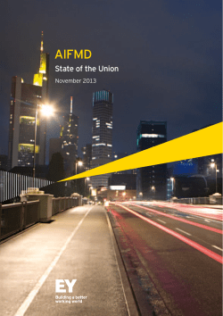 AIFMD: State of the Union