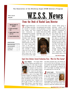 From the Desk of Rachel Law, Director