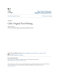 Chile: Original Travel Writing - DigitalCommons@Olin