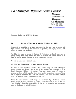 Co Monaghan Regional Game Council