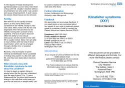 Klinefelter syndrome (XXY)