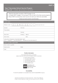 PART A - Health.vic.gov.au