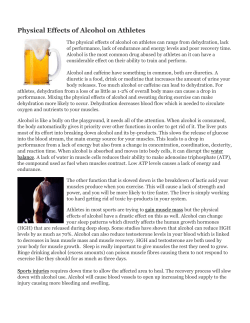 Physical Effects of Alcohol on Athletes