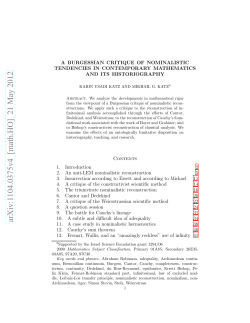 A Burgessian critique of nominalistic tendencies in contemporary