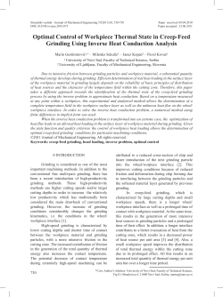 Optimal Control of Workpiece Thermal State in Creep