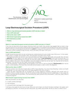 FAQ110 -- Loop Electrosurgical Excision Procedure (LEEP)