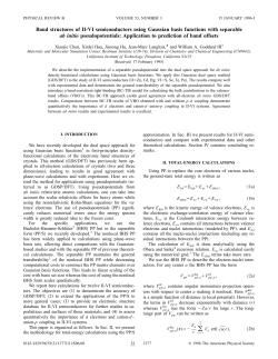 Band structures of II-VI semiconductors using Gaussian basis