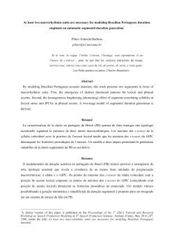 emphasis on automatic segmental durat
