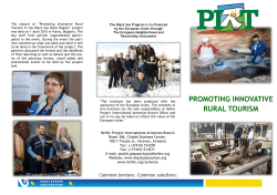 PROMOTING INNOVATIVE RURAL TOURISM