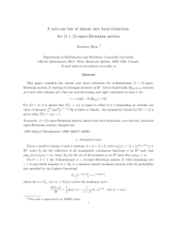 A zero-one law of almost sure local extinction for (1 + &beta;)