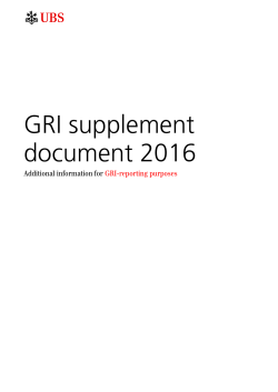 GRI Supplement Document