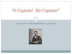 O Captain My Captain