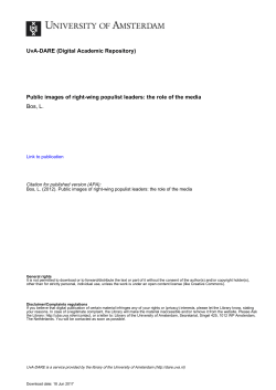 Public images of right-wing populist leaders