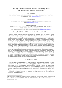 Consumption and Investment Motives in Housing Wealth