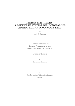 hiding the hidden: a software system for