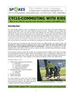 cycle commuting with kids