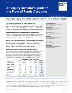 An equity investor`s guide to the Flow of Funds Accounts