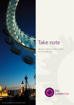 Take note - London Eye