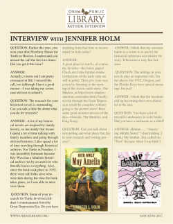 Jennifer Holm - Orem Public Library