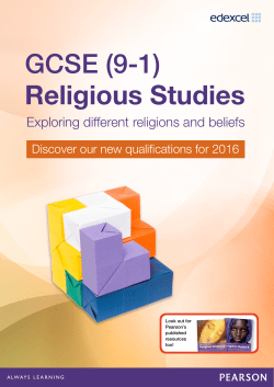 GCSE (9-1) Religious Studies - Edexcel