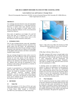 air-sea carbon dioxide fluxes in the coastal zone