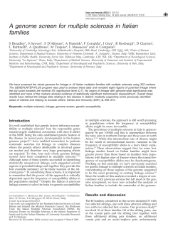 A genome screen for multiple sclerosis in Italian families