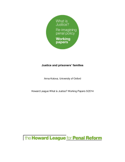 Justice and prisoners` families
