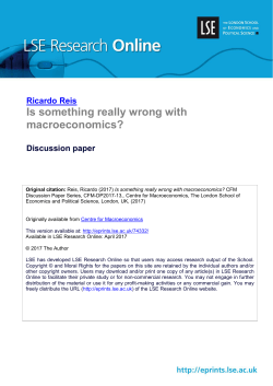 Is something really wrong with macroeconomics?