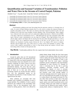 Quantification and Seasonal Variation of