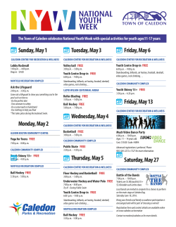 National Youth Week flyer