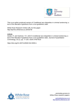 Conditional race disparities in criminal sentencing: a test of the