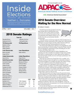 April 7, 2017: Quarterly Senate Overview