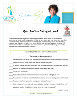 Quiz - Are you dating a loser