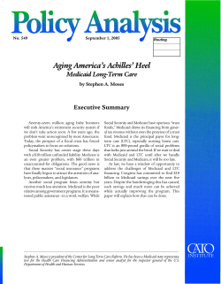 Aging America`s Achilles` Heel: Medicaid Long-Term