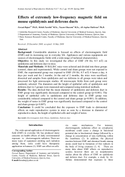 Effects of extremely low-frequency magnetic field on mouse