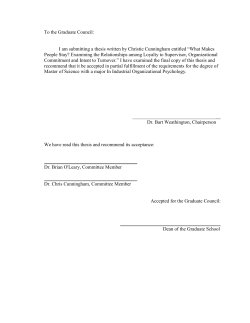 What makes people stay? Examining the relationships among