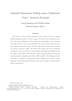 Informed Momentum Trading versus Uninformed Naive Investors