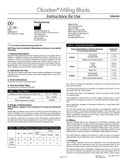 Obsidian&reg; Milling Blocks