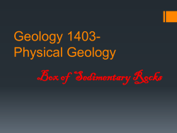 Geology 1403- Physical Geology