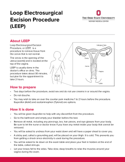 Loop Electrosurgical Excision Procedure (LEEP)