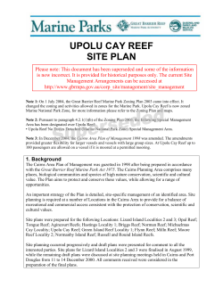 UPOLU CAY REEF SITE PLAN